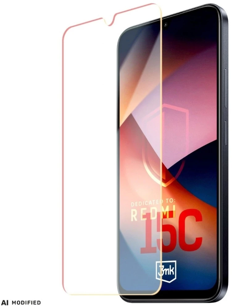 LCD apsauginis stikliukas 3mk Hard Glass Xiaomi Redmi 15C 4G/5G/Poco C85 4G/5G