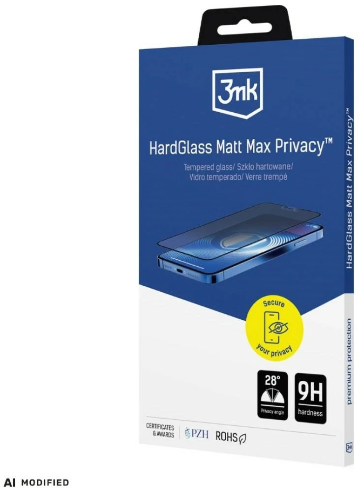 3Mk Protection 3mk HardGlass Matt Max Privacy grūdintas stiklas, skirtas iPhone 18 Pro