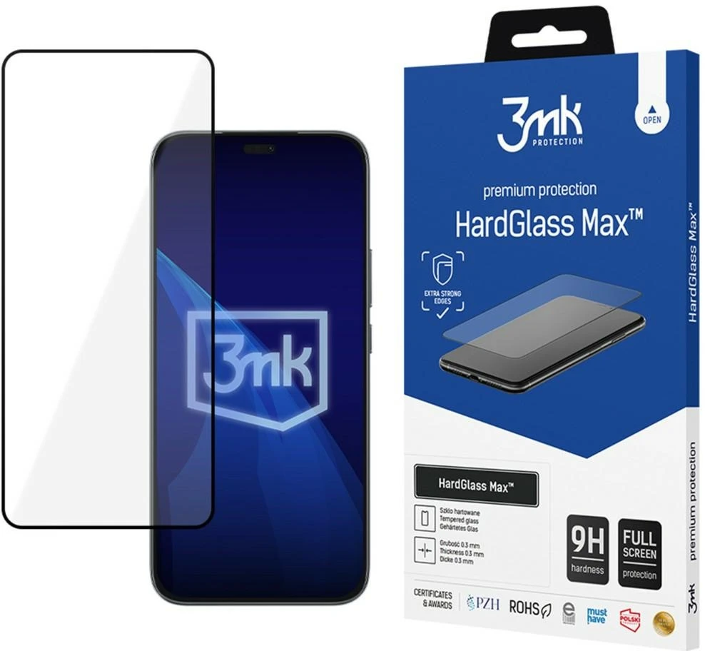 3Mk apsauga Honor 400 Lite - 3mk HardGlass Max Juodas