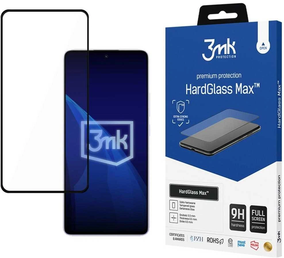 3Mk apsauga „Redmi Note 14 5G“ – 3mk HardGlass Max Juodas