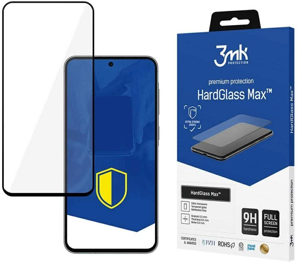 3MK HardGlass Max grūdintas stiklas Samsung Galaxy A36/A56 juodas