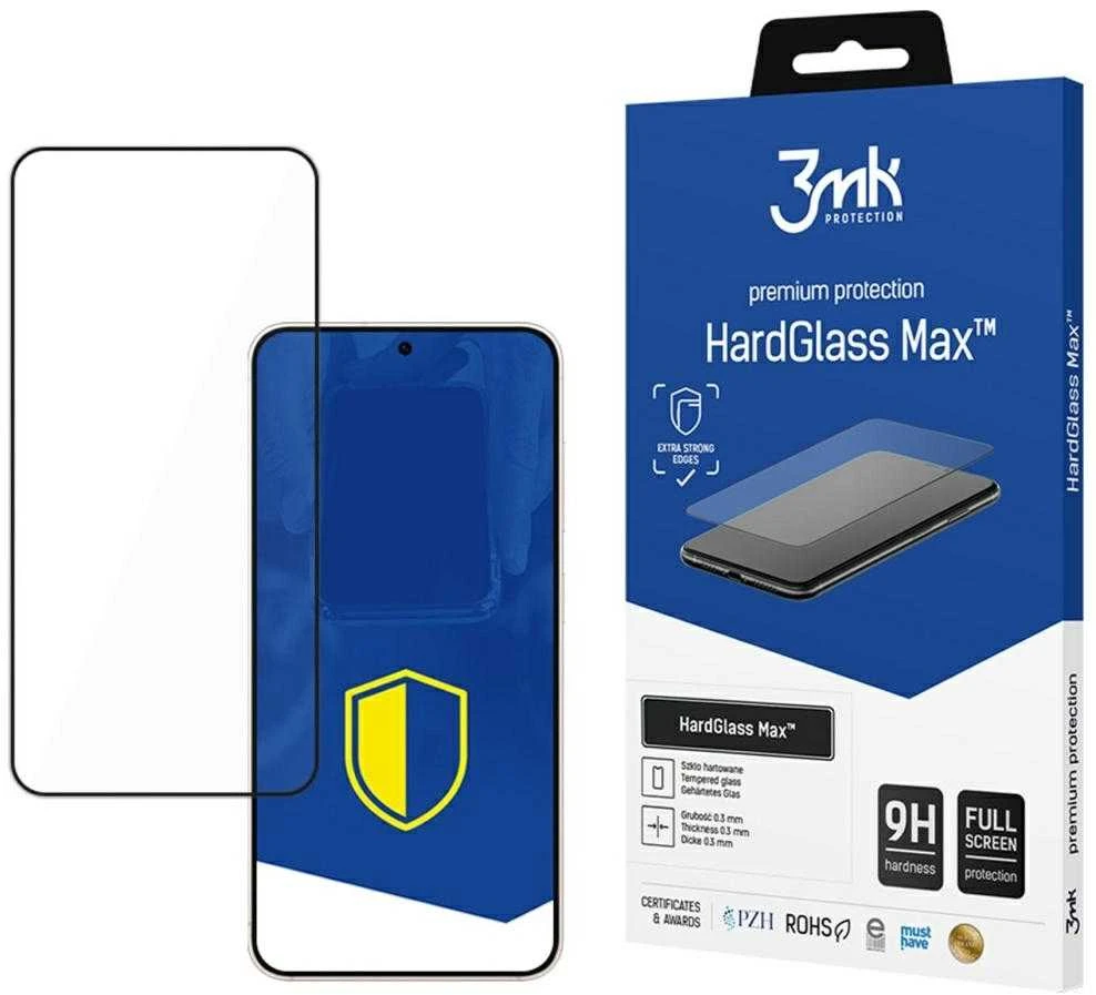 apsauginis stiklas 3mk HardGlass Max Juodas for Samsung Galaxy S25 Edge
