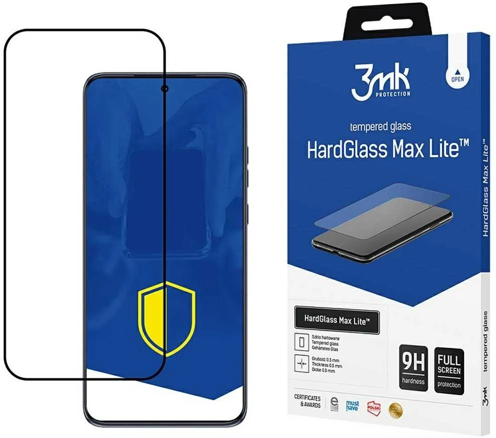 3Mk apsauginis grūdintas stiklas 3mk HardGlass Max Lite Juodas Motorola Edge 50 Neo telefonui