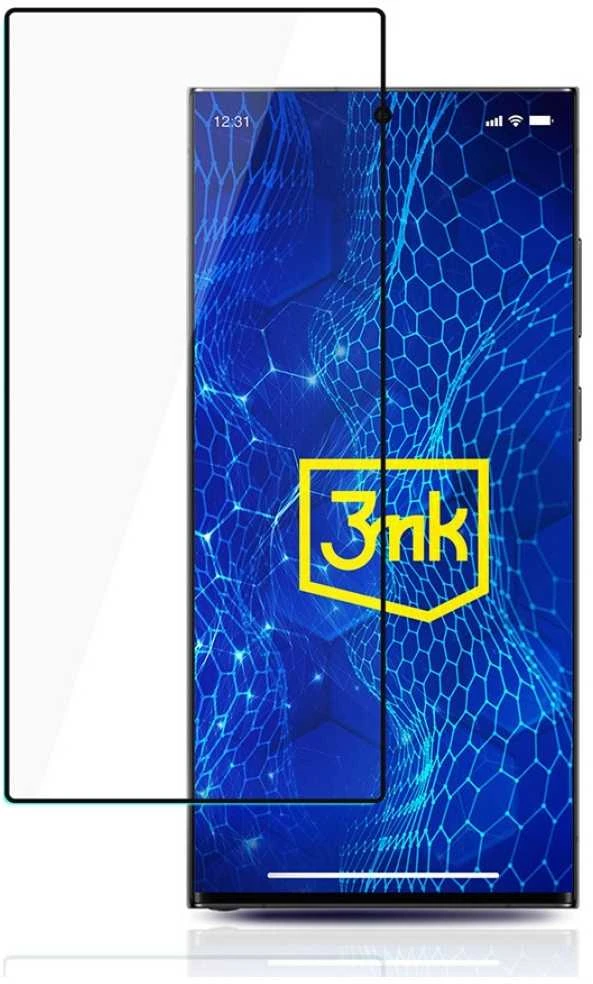 LCD apsauginis stikliukas 3mk Hard Glass Max Lite Samsung S928 S24 Ultra juodas