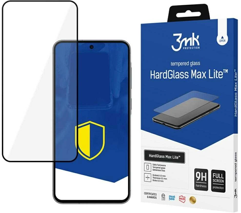 Apsauginis stiklas 3mk HardGlass Max Lite Juodas Samsung Galaxy A36 5G