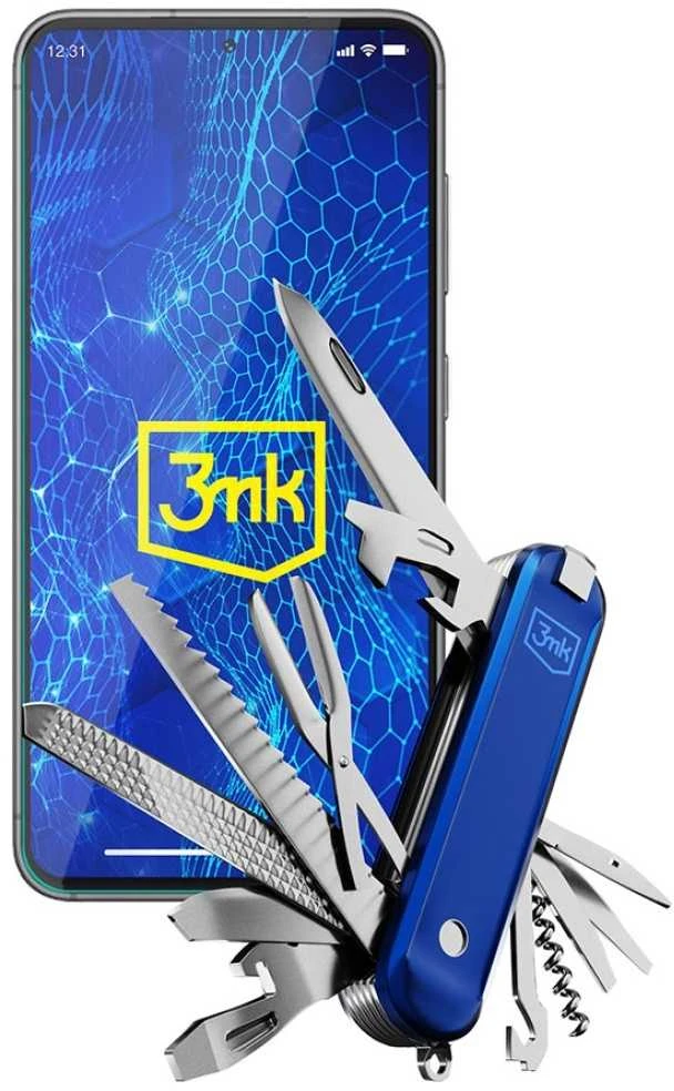 LCD apsauginis stikliukas 3mk Hard Glass Max Lite Samsung S926 S24 Plus juodas