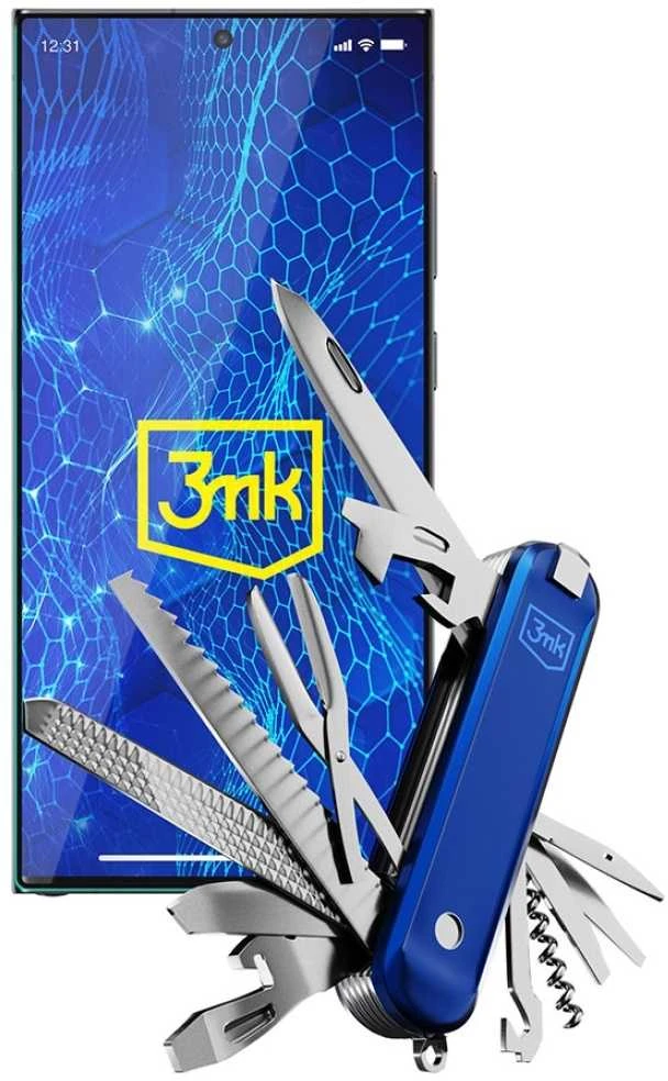 LCD apsauginis stikliukas 3mk Hard Glass Max Lite Samsung S928 S24 Ultra juodas
