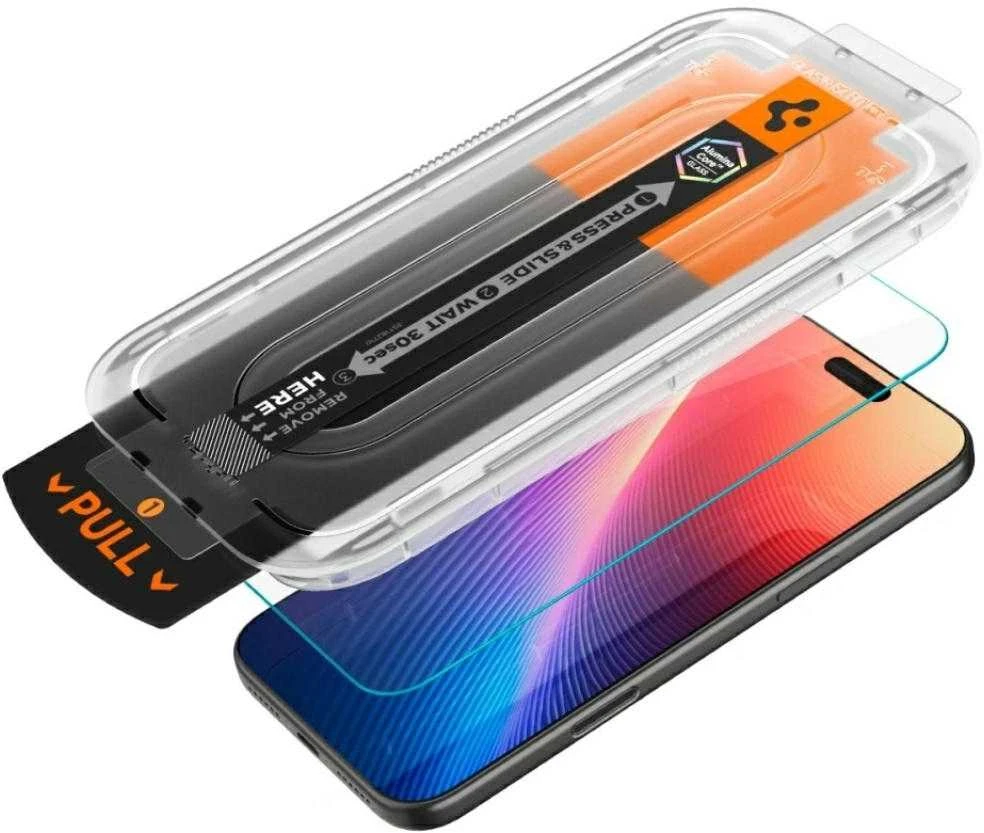Ekrano apsauga Spigen Glass tR EZ Fit Pro HD 1 Pack, transparency - iPhone 17/16 Pro Max