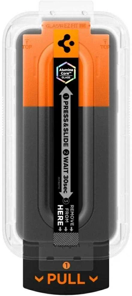 Spigen Glas.TR EZ Fit Pro Apsauginis stiklas skirtas Apple iPhone 16 Pro / 17 / 17 Pro – Transparent