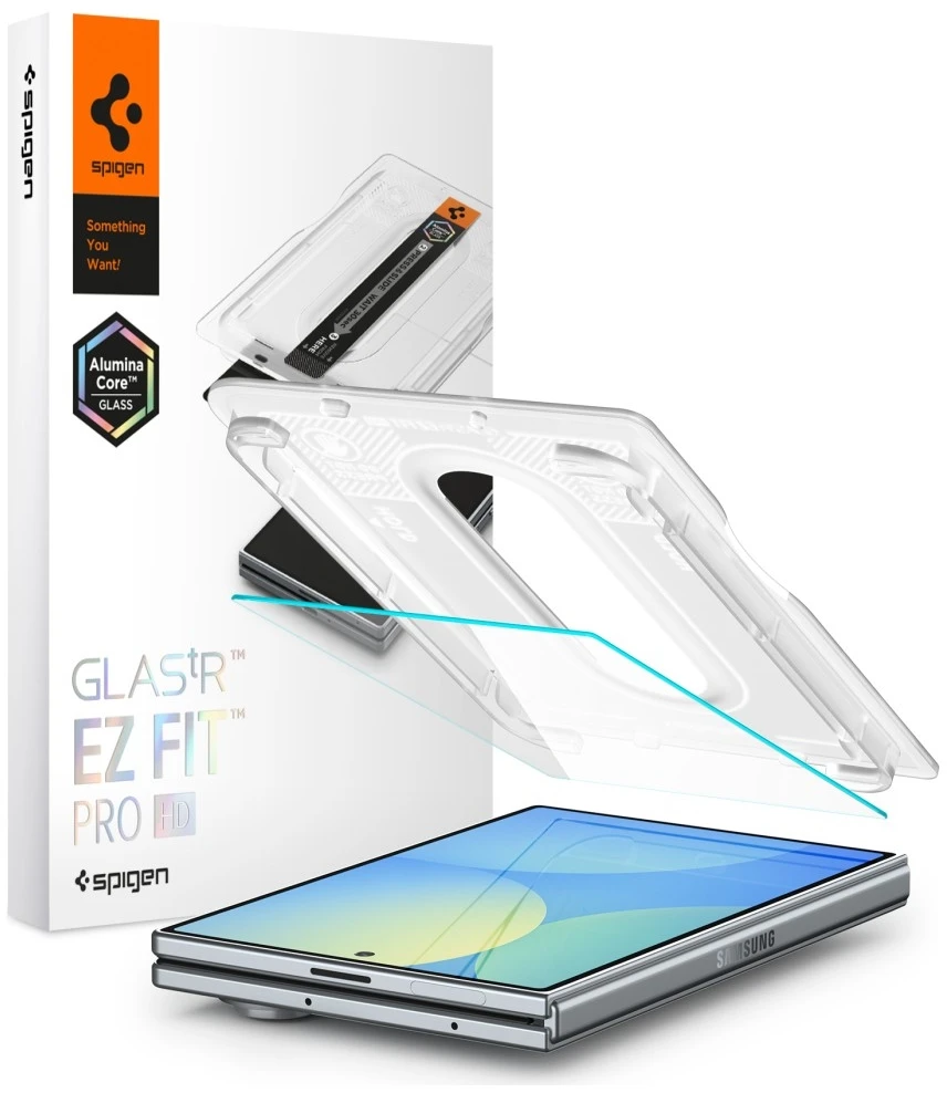 GRŪDINTAS STIKLAS SPIGEN GLAS.TR EZ FIT PRO AC HD GALAXY Z FOLD 8 CLEAR