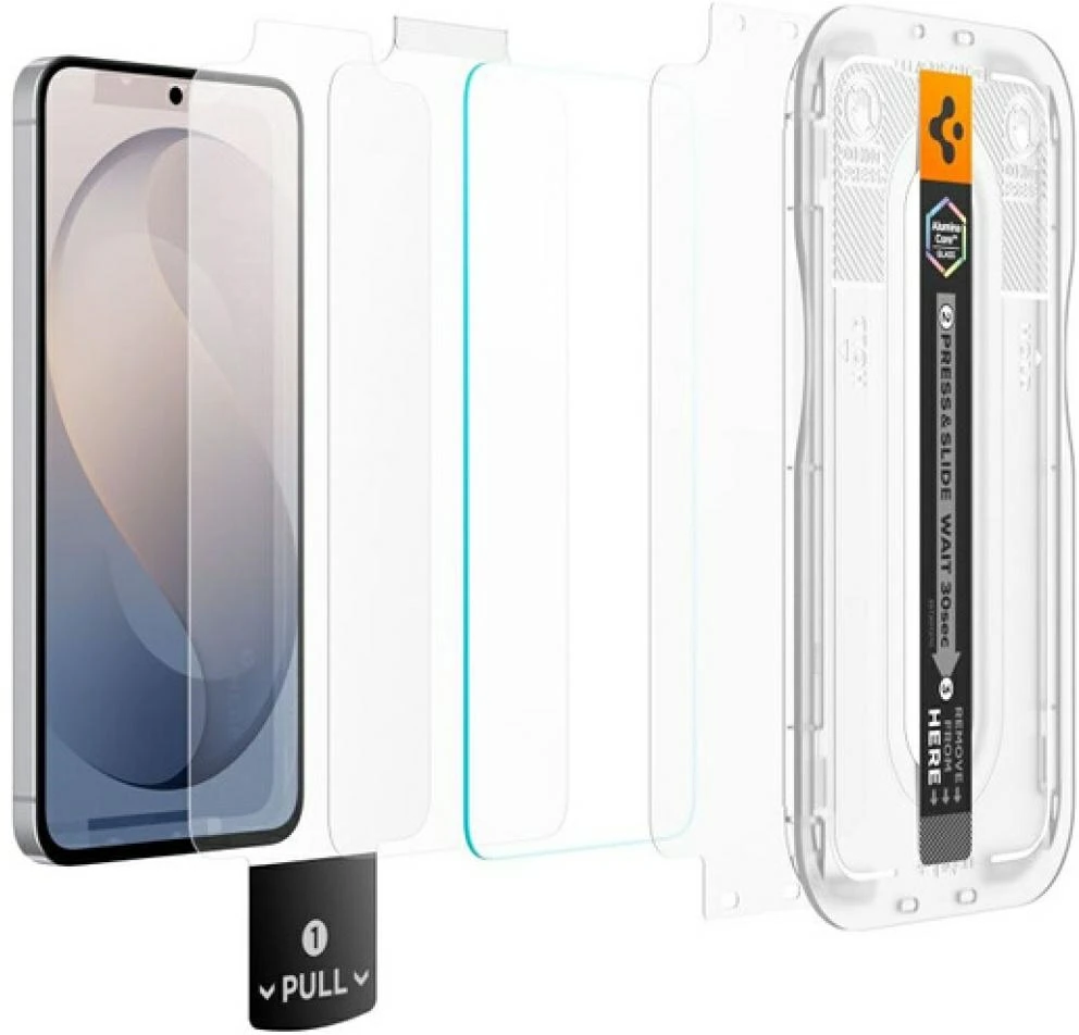 Grūdintas stiklas Spigen Glas.TR "EZ FIT PRO AC" do Samsung Galaxy S26 FE 2vnt..
