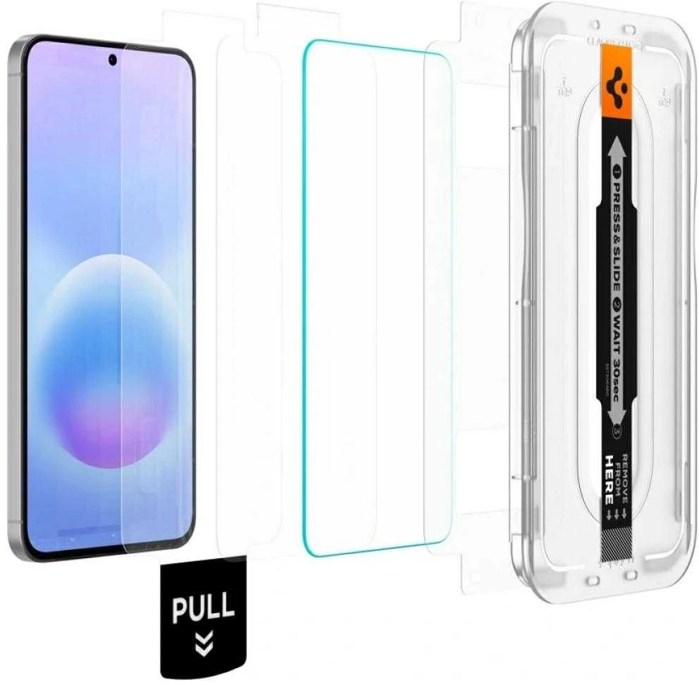 Grūdintas stiklas Spigen GLAS.TR „EZ FIT PRO” 2-PACK GALAXY A57 5G SKAIDRUS