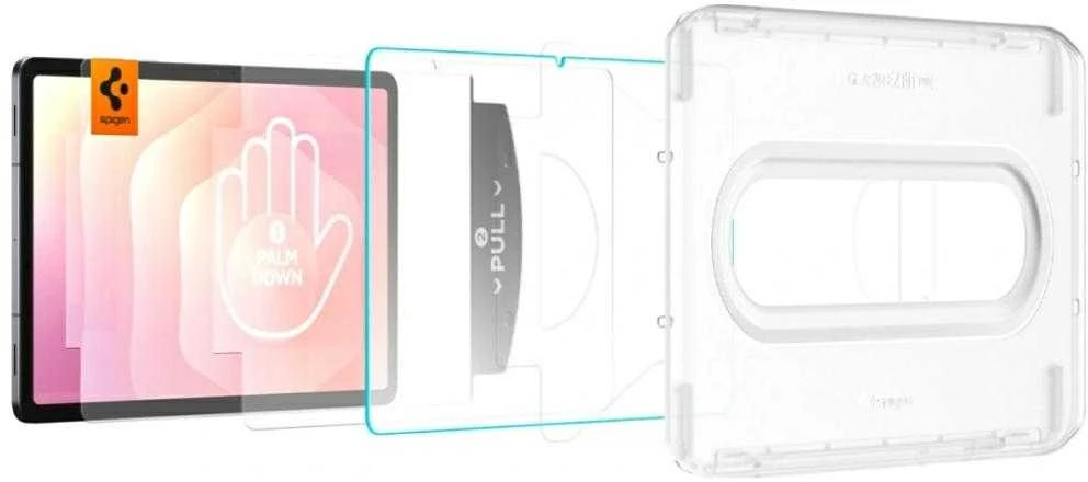 „Spigen Glass tR EZ Fit Pro“ 1 vnt., skaidrus – „Samsung Galaxy Tab S11“