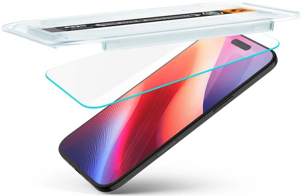 Ekrano apsauginis stiklas Spigen Glass tR EZ Fit 2 Pack, transparency - iPhone Air