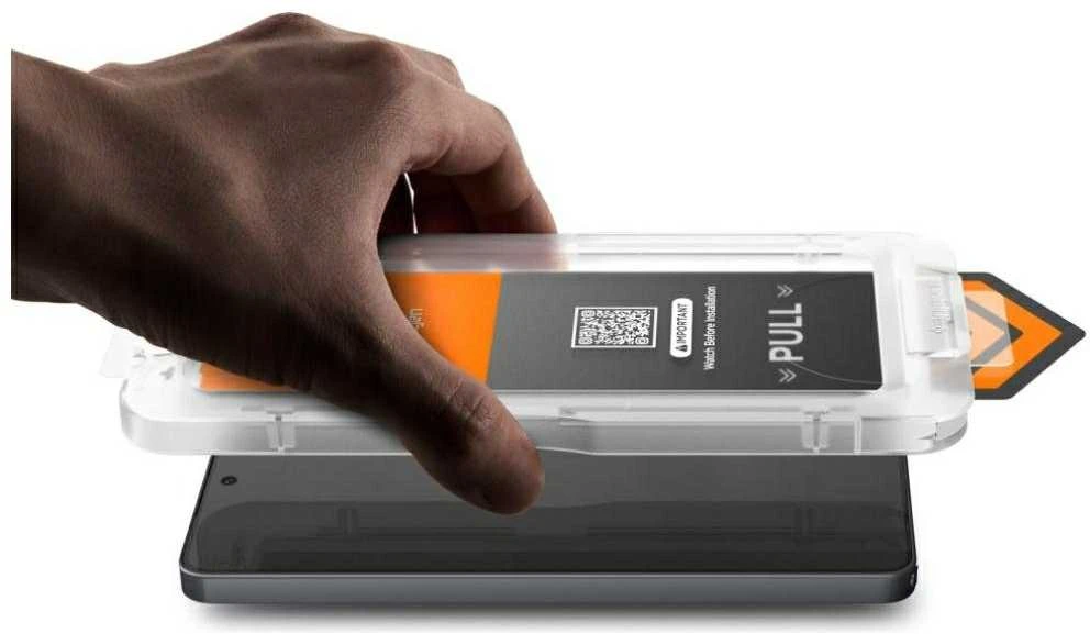 Privatumą užtikrinantis stiklas Spigen GLAS.TR „EZ FIT PRO AC” HD Samsung Galaxy S26+ PLUS PRIVACY