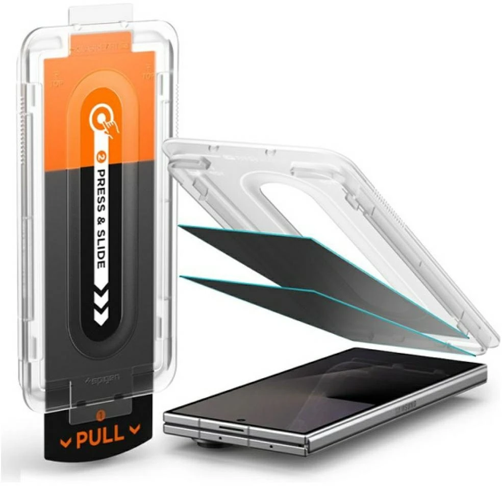 GRŪDINTAS STIKLAS Spigen GLAS.TR EZ FIT PRO 2-PACK Samsung Galaxy Z FOLD 7 / 8 ULTRA PRIVACY