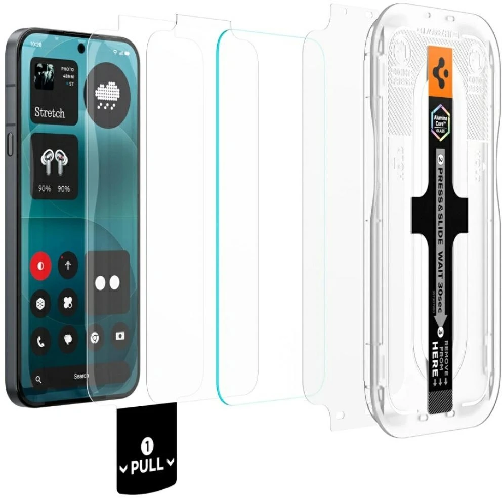 GRŪDINTAS STIKLAS Spigen GLAS.TR EZ FIT PRO AC HD 2-PACK NOTHING PHONE 4A PRO CLEAR