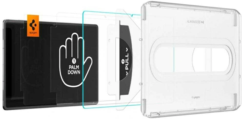 „Spigen Glass tR EZ Fit Pro“ 1 vnt., skaidrus – „Samsung Galaxy Tab S11 Ultra“