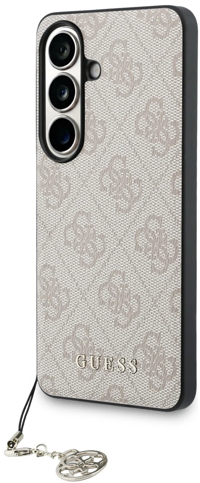 Dėklas Guess 4G Classic Logo Charm MagSafe skirtas Samsung Galaxy S26 pink