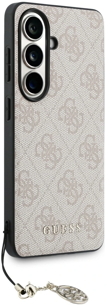 Dėklas Guess 4G Classic Logo Charm MagSafe skirtas Samsung Galaxy S26 pink