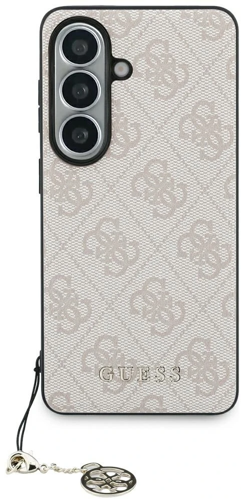Dėklas Guess 4G Classic Logo Charm MagSafe skirtas Samsung Galaxy S26 pink