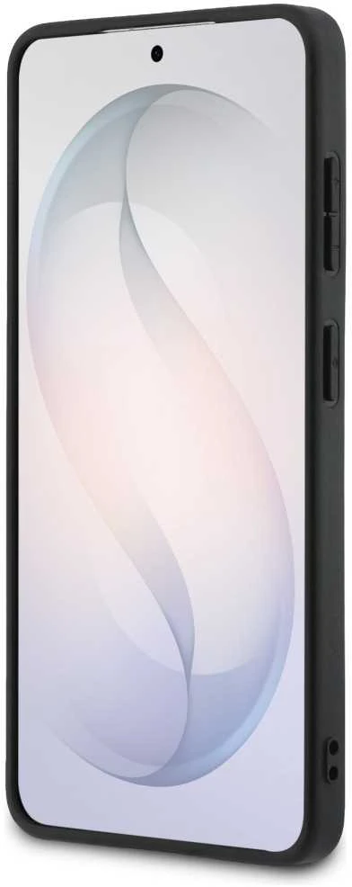 Guess PU 4G Metal Logo dėklas skirtas Samsung Galaxy S25+ pilkos spalvos