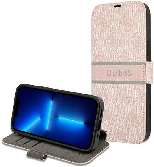 Guess Telefono dėklas iPhone 13 Pro, rožinis