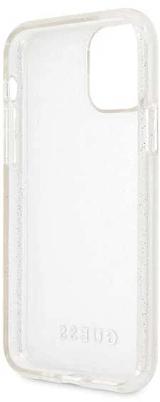Dėklas GUESS HARD CASE GLITTER GUHCN58PCGLSI IPHONE 11 PRO Sidabrinis