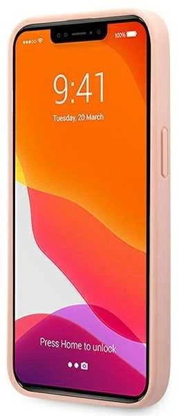 Dėklas Guess PU Saffiano Big 4G Metal Logo Case skirtas iPhone 13 Pro, rožinis