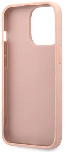 Dėklas Guess PU Saffiano Big 4G Metal Logo Case skirtas iPhone 13 Pro, rožinis