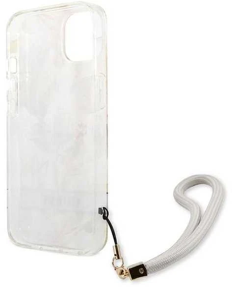 Dėklas Guess GUHCP13SHFLSU Apple iPhone 13 mini 5,4″ violetinė hardcase Flower Strap