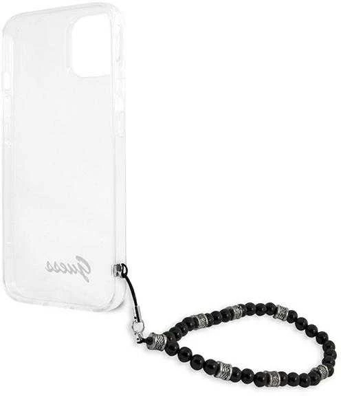 GUESS GUHCP13SKPSBK IPHONE 13 MINI 5.4" SKAIDRUS KIETAS DĖKLAS Juodas PEARL