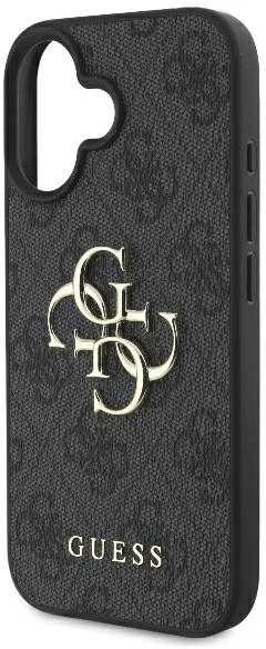 GUESS dėklas skirtas Apple iPhone 16 Pro GUHCP16L4GMGGR (4G PU Big Logo) juodos spalvos