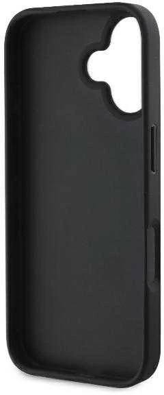 GUESS dėklas skirtas Apple iPhone 16 Pro GUHCP16L4GMGGR (4G PU Big Logo) juodos spalvos