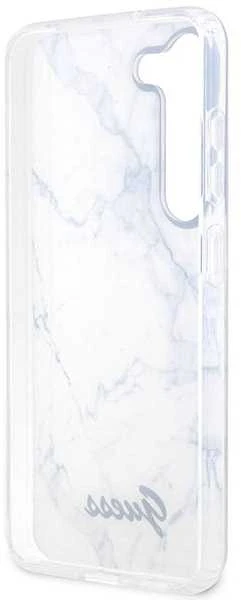 Guess GUHCS23SPCUMAH S23 S911 baltos spalvos kietas dėklas Marble