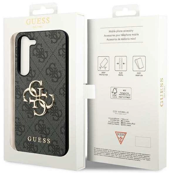 Samsung Galaxy S24 Plus Guess dėklas 4G Big Metal Logo (GUHCS24M4GMGGR) juodos spalvos