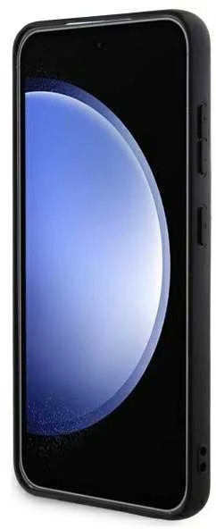 Guess PU 4G Metal Logo dėklas skirtas Samsung Galaxy S24 rudos spalvos