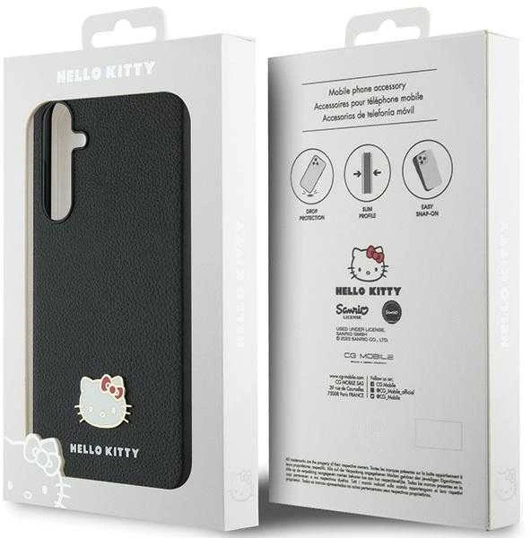 Hello Kitty HKHCSA55PGHDLMK A55 A556 juodos spalvos kietas dėklas Metal Logo Kitty Head