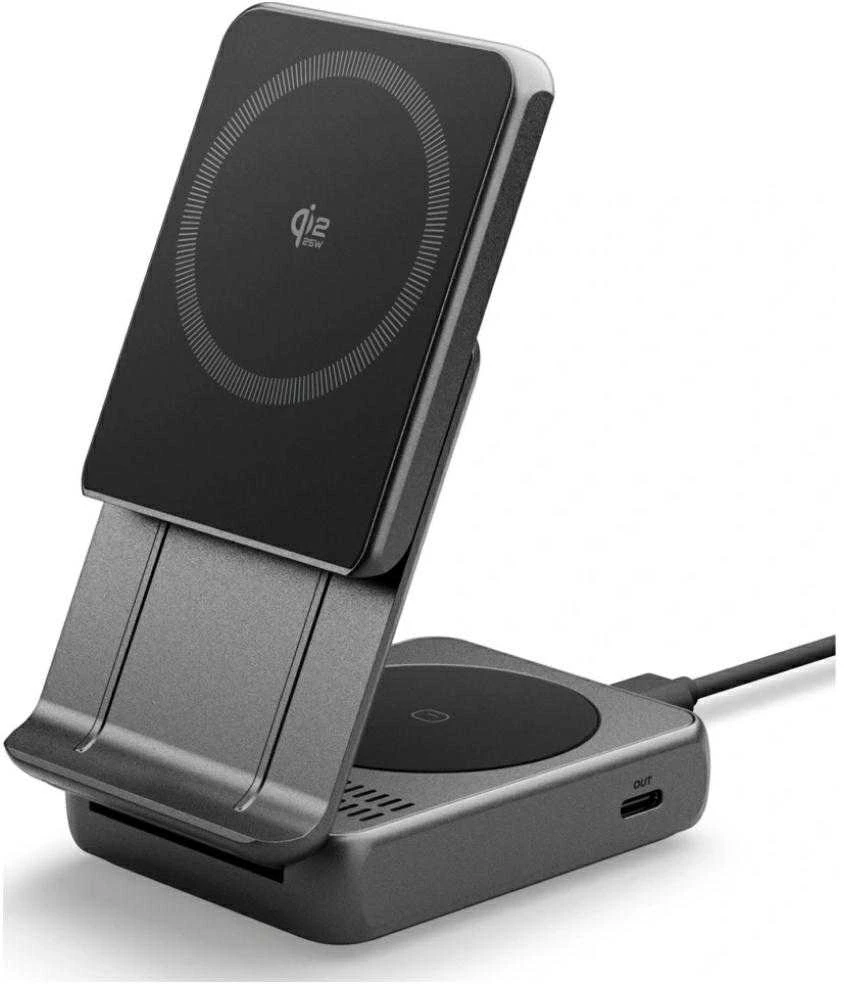 Įkroviklis Spigen Essential MagSafe 2-in-1+C Wireless Charger EF302MOQ, juodas