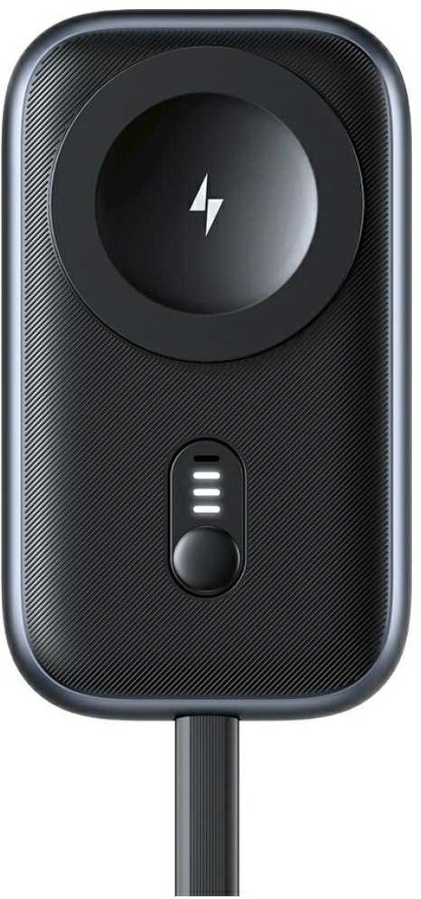 Indukcinis įkroviklis, skirtas „Apple Watch Usams CD245 2-in-1“ su 1200 mAh išorine baterija + USB-C laidu (padengtas patamsėjimu)