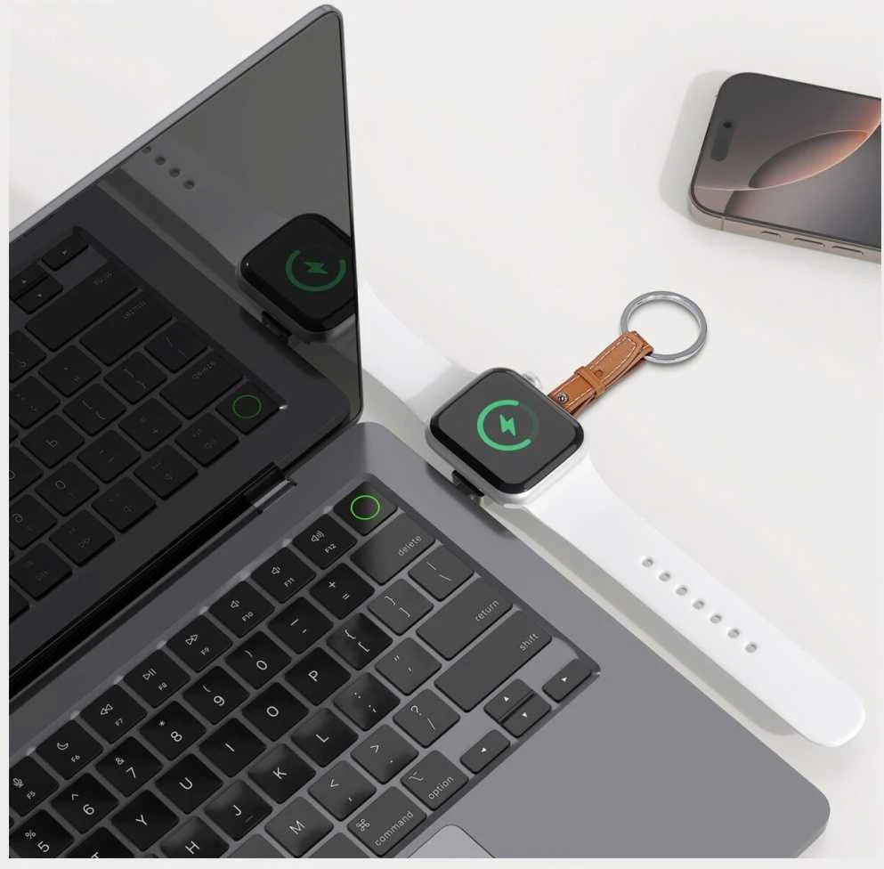 Įkroviklis indukcinė 4smarts do Apple Watch, sidabrinė
