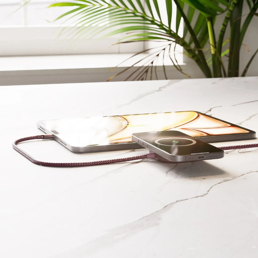 Indukcinė įkroviklis Zens Pro 2 Qi2 15W USB-C/USB-C vyšninė