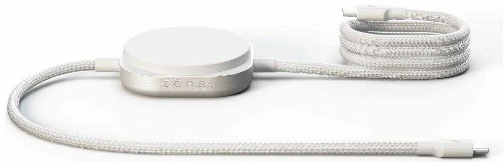 ZENS CHARGING CABLE USB C-C PRO 2 Baltas