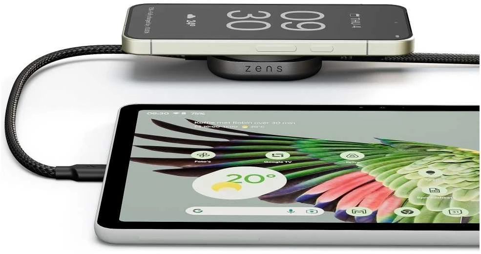 ZENS CHARGING CABLE USB C-C PRO 2 Juodas
