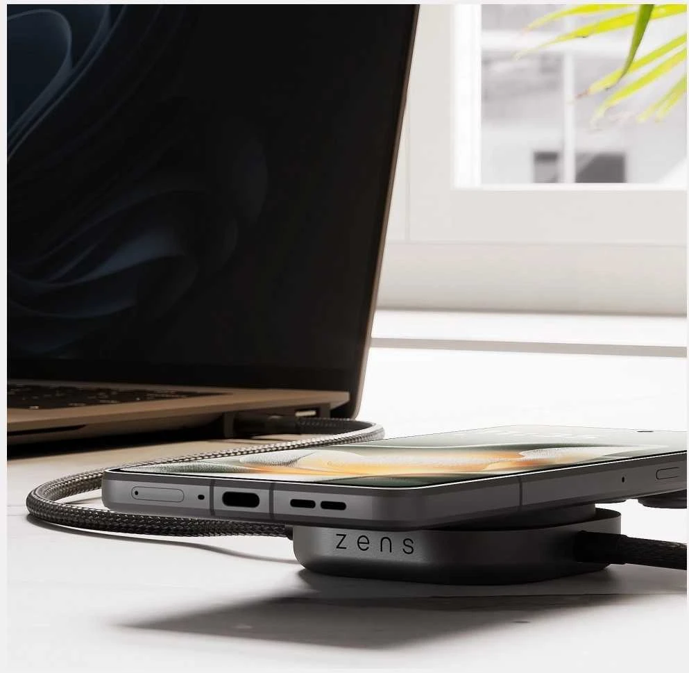 ZENS CHARGING CABLE USB C-C PRO 2 Juodas