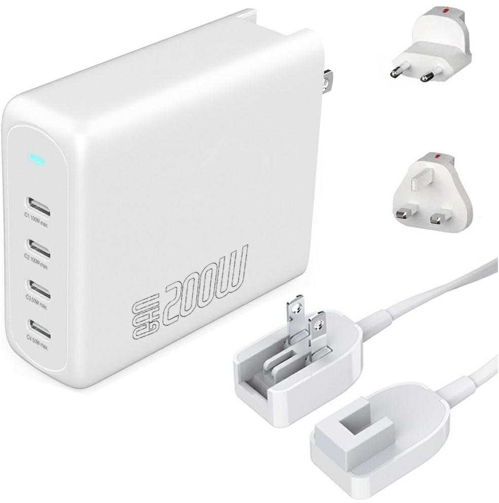 Įkroviklis 4smarts GaN Flex Pro Sieciowa 4 USB-C 200 W (545200)