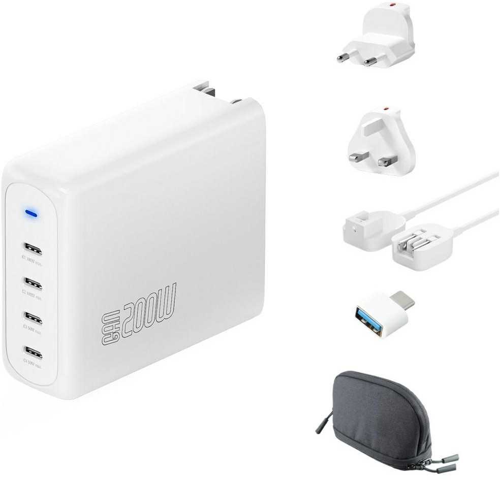 Įkroviklis 4smarts GaN Flex Pro Sieciowa 4 USB-C 200 W (545200)