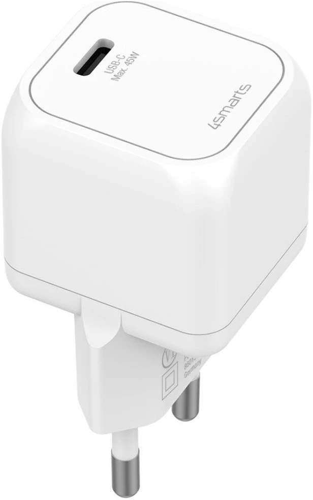 Laidinis įkroviklis 4smarts PDPlug SiC 45W USB-C baltos spalvos