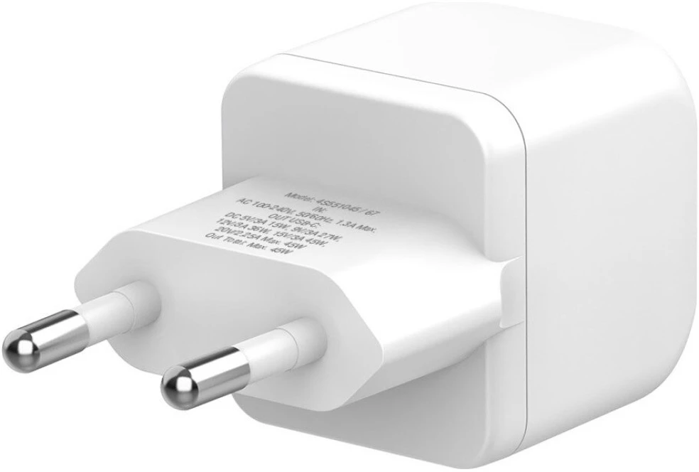 Laidinis įkroviklis 4smarts PDPlug SiC 45W USB-C baltos spalvos