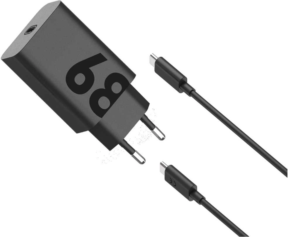 Laidinis įkroviklis Motorola TurboPower 68W USB-C with cable USB-C to USB-C 1m juodos spalvos